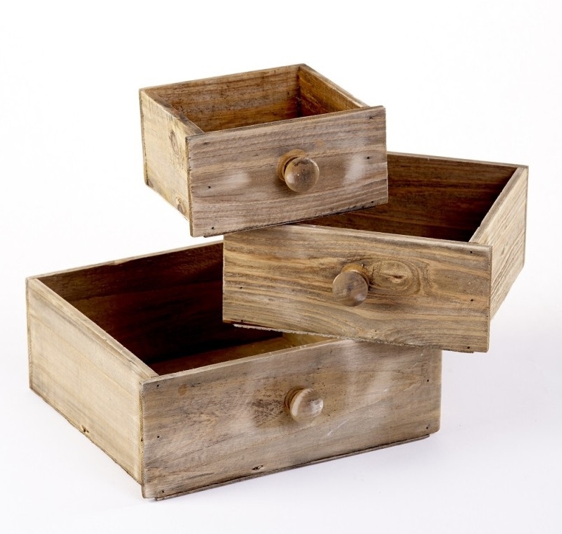 WOODLAND DRAWERS 26/21/16 (PACK DE 3)